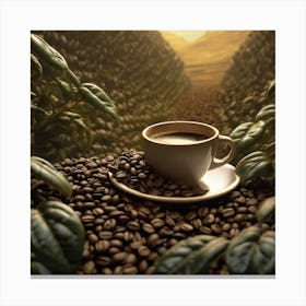 Coffee Beans 161 Canvas Print