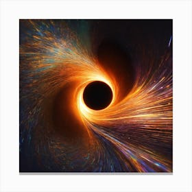 Black Hole - Black Hole Stock Videos & Royalty-Free Footage 1 Canvas Print