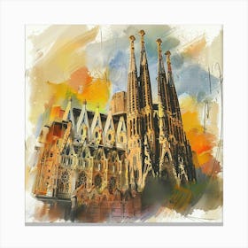 Sagrada Familia Cathedral Canvas Print