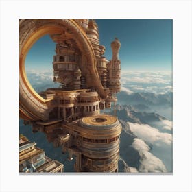 Futuristic City 1 Canvas Print