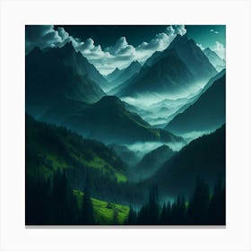 Mountain Landscape Canvas Print