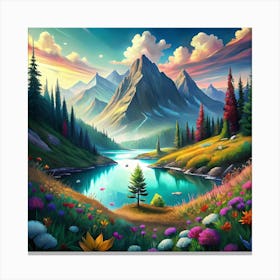 Landscape Painting Canvas Print