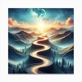 Road To Heaven Canvas Print