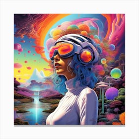 Psychedelic Girl Canvas Print