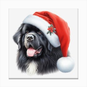 Santa Dog 5 Canvas Print