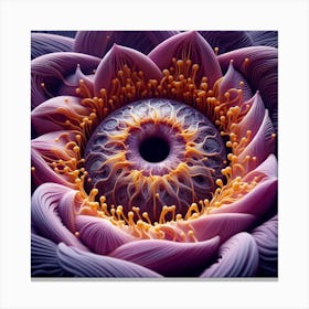 Eye Of Lotus Canvas Print