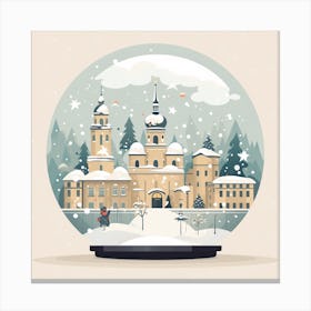 Vilnius Lithuania 1 Snowglobe Canvas Print