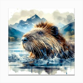 Creative Wild Animal Representation 68 Canvas Print