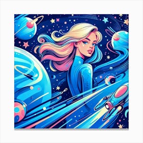 Space Cadet by dee 1 Canvas Print