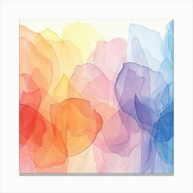 Watercolor Abstract Painting Canvas Print