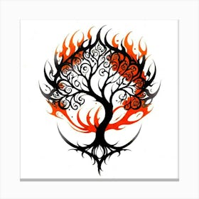 Tree Of Life Tattoo Canvas Print