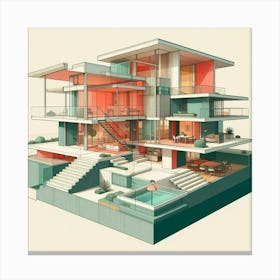 Modern House Canvas Print