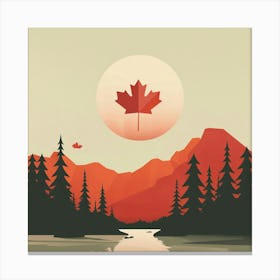 Canadian Flag Canada Canvas Print