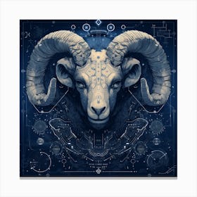 Ram Head 3 Canvas Print