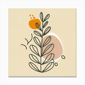 Illustration Of A Plant Canvas Print