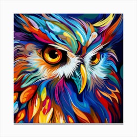 Colorful Owl 15 Canvas Print