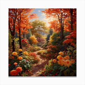 Autumn Botanical Canvas Print