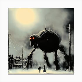 Hurrying Home From Work Canvas Print