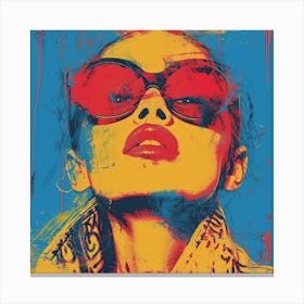 Lady In Sunglasses Canvas Print