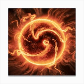 Solar Fusion Symphony Canvas Print