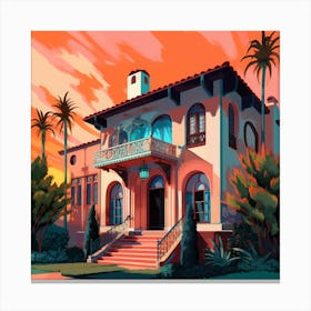 California House Canvas Print