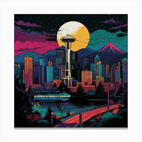 Seattle Skyline Canvas Print