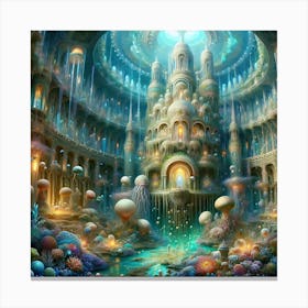 Mermaid'S Palace Canvas Print