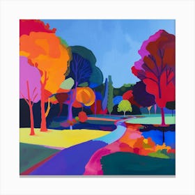 Abstract Park Collection Victoria Park London 2 Canvas Print