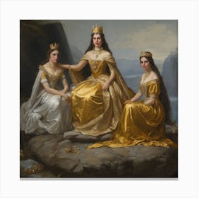 Three Queens Of Norway Canvas Print