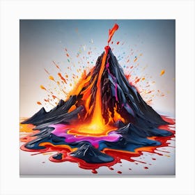 Volcano Eruption 1 Canvas Print