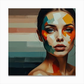 Female Abstract Wall Art Canvas Print