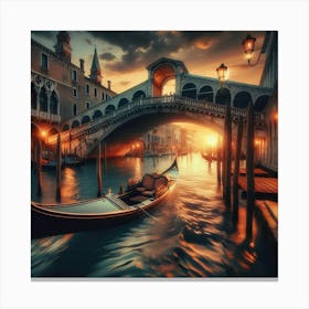 Gondola In Venice Canvas Print