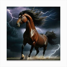 Lightning Horse 25 Canvas Print