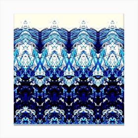 Abstract Blue Pattern 1 Canvas Print