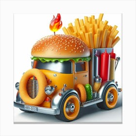 Burger Truck Canvas Print
