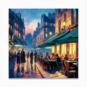 Paris At Night 2 Canvas Print