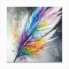 Feather Painting 21 Canvas Print