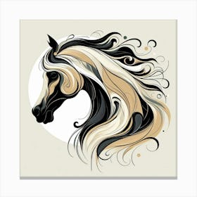 Creative Horse Beauty Illustration Nr 3 Canvas Print