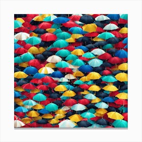 Many Umbrellas Canvas Print