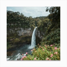 Waterfall In Colombia Canvas Print