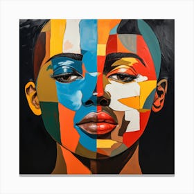 Woman'S Face 20 Canvas Print