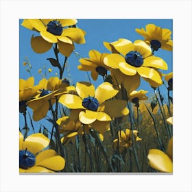 Yellow Flowers 5 Canvas Print