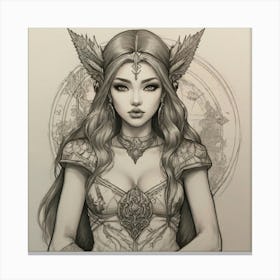 Elven Woman Canvas Print