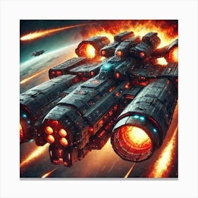 Inferno Class Dreadnought Canvas Print