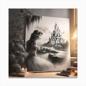 Disney'S Beauty And The Beast Canvas Print