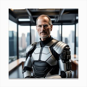 Steve Jobs In Space Suit 1 Canvas Print