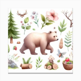 Bear 4 Canvas Print