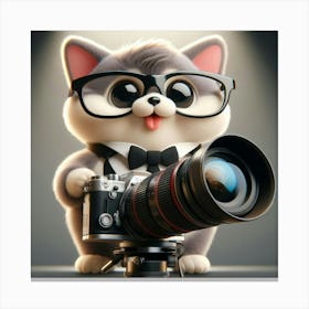 Photographer Cat Canvas Print