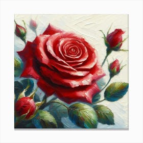 Red Rose 1 Canvas Print