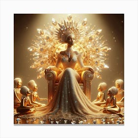 Golden Throne Canvas Print